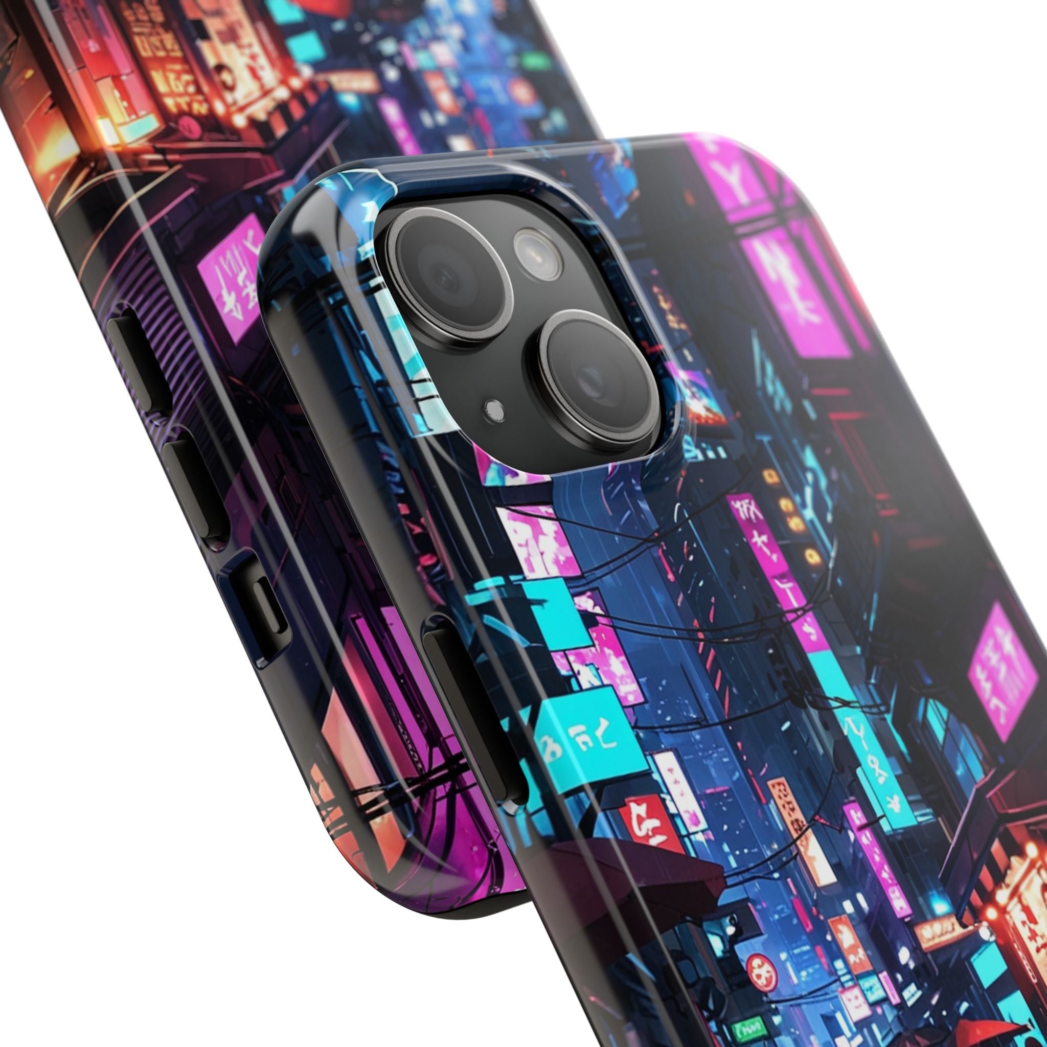 PHILIA — Neon City Alley Phone Case | Cyberpunk Tokyo Night