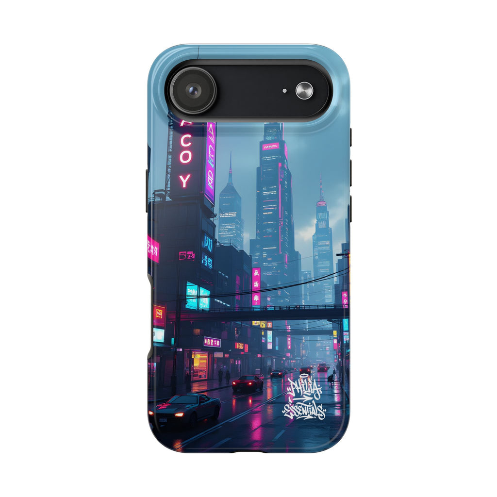 PHILIA — Neon Skyline Phone Case | Futuristic Festival Cover