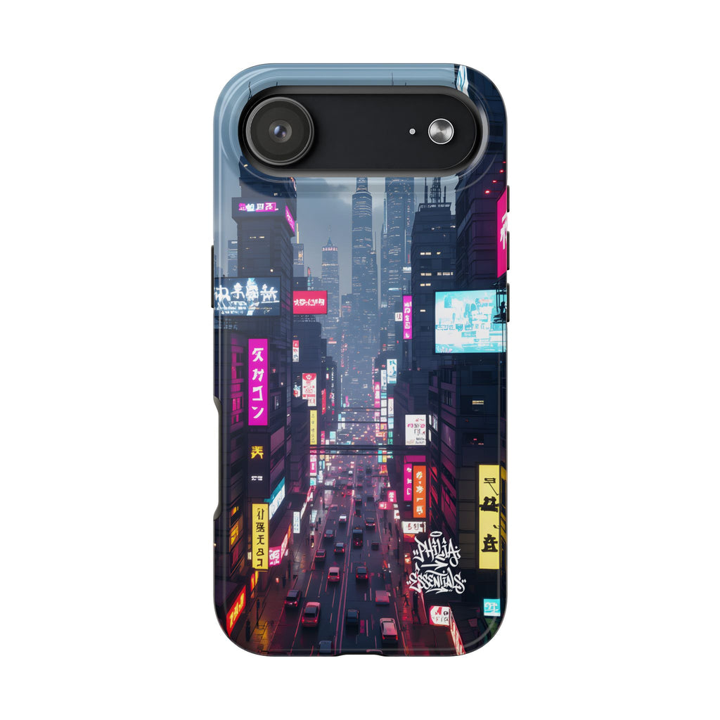 PHILIA — Cyberpunk City Phone Case | Futuristic Night Skyline