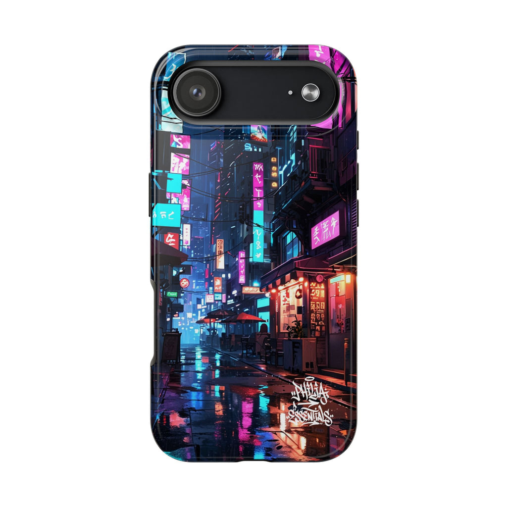 PHILIA — Neon City Alley Phone Case | Cyberpunk Tokyo Night