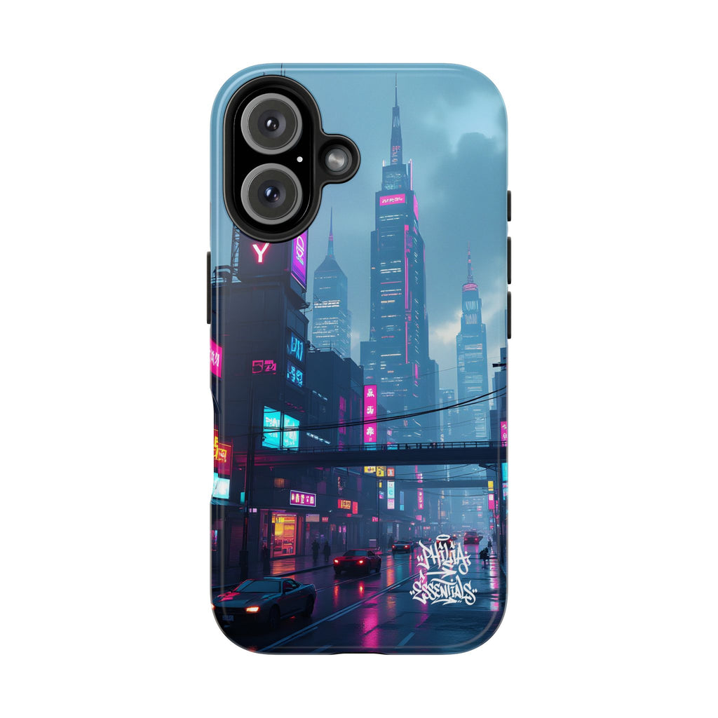 PHILIA — Neon Skyline Phone Case | Futuristic Festival Cover