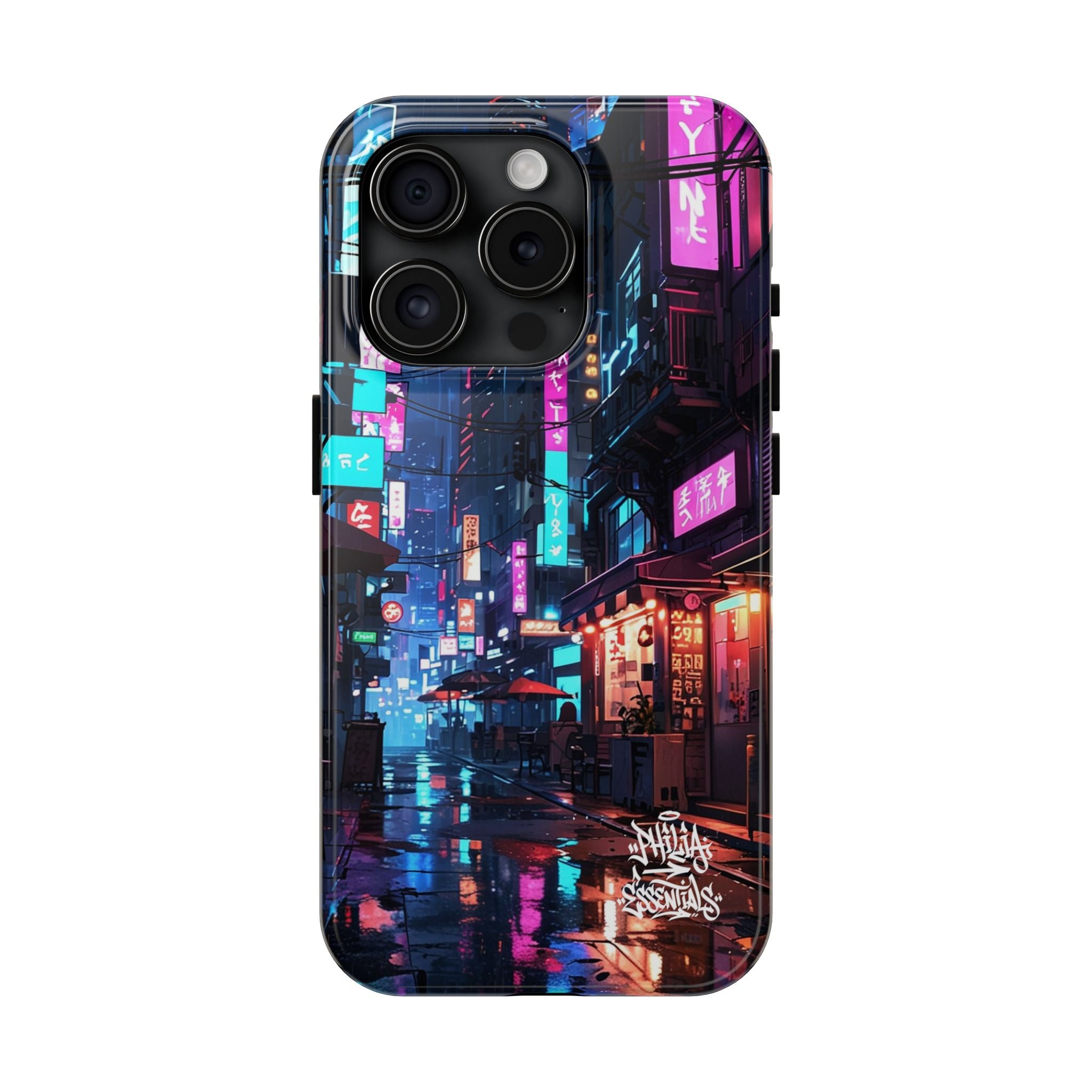 PHILIA — Neon City Alley Phone Case | Cyberpunk Tokyo Night