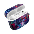 Neon City Street AirPod Case | Nightscape Urban Graffiti