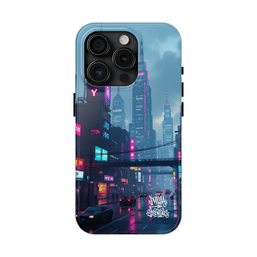 PHILIA — Neon Skyline Phone Case | Futuristic Festival Cover