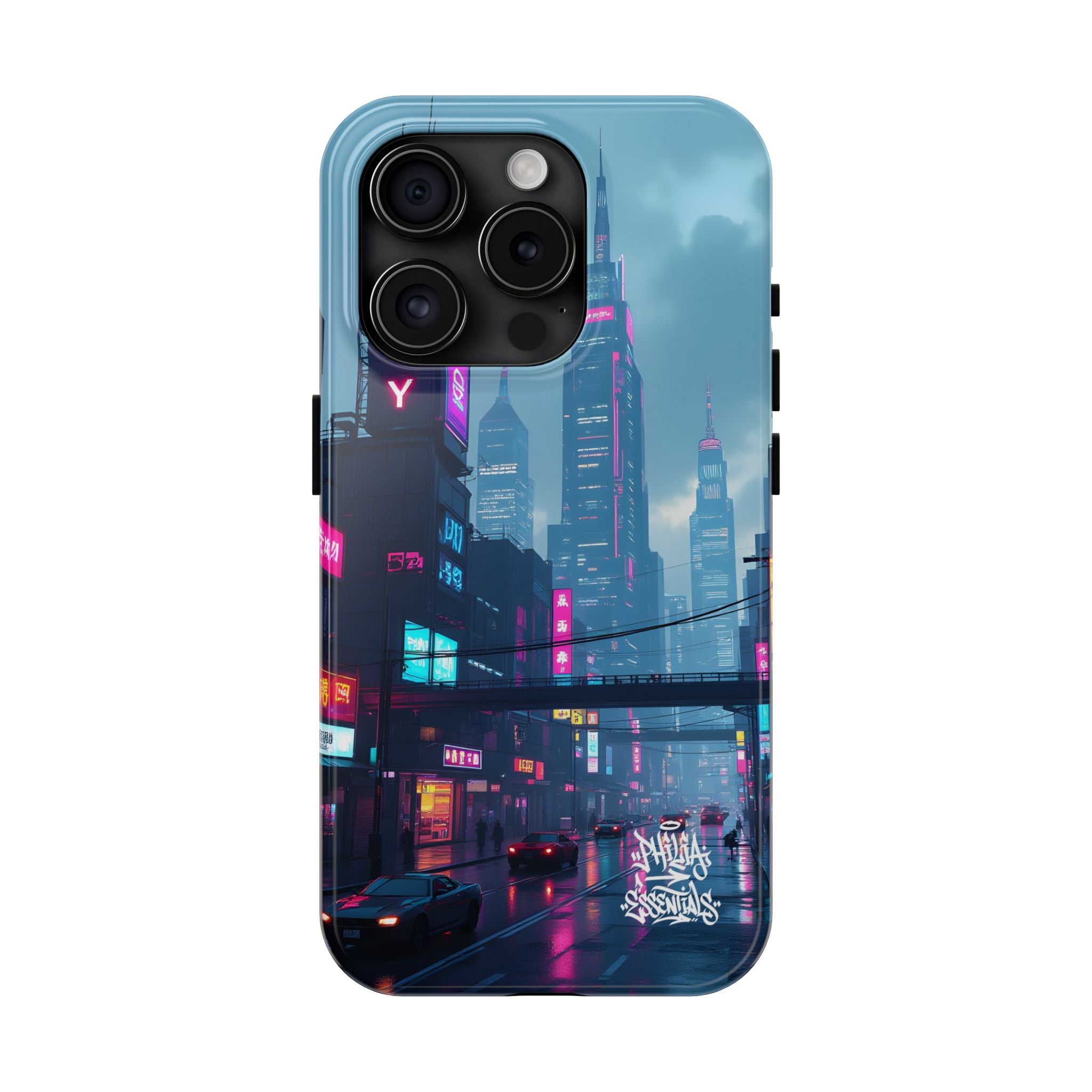 PHILIA — Neon Skyline Phone Case | Futuristic Festival Cover