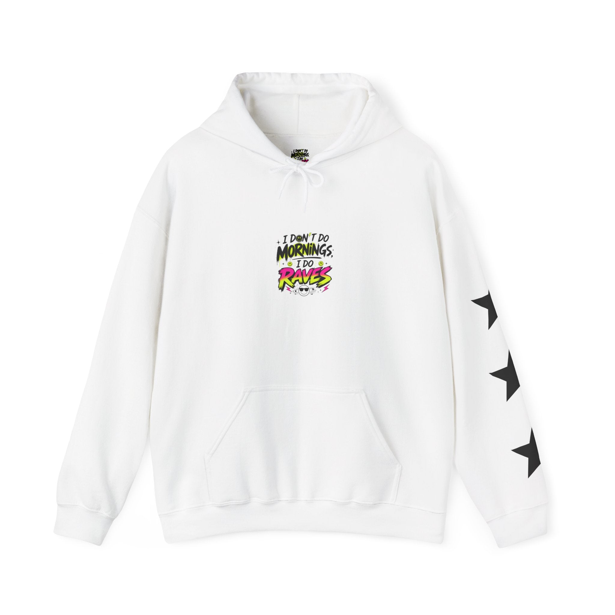 PHILIA — After Rave Hoodie | I Don't Do Mornings Retro Graphic