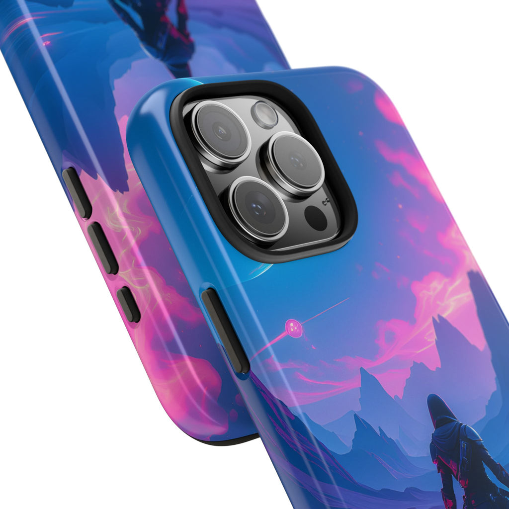 PHILIA — Neon Duelist Phone Case | Sci-Fi Rave Landscape