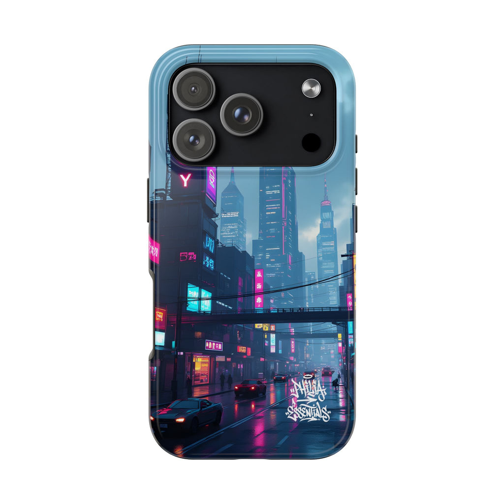 PHILIA — Neon Skyline Phone Case | Futuristic Festival Cover