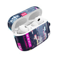 Neon Tokyo Cityscape AirPod Case — Cyberpunk Street Design