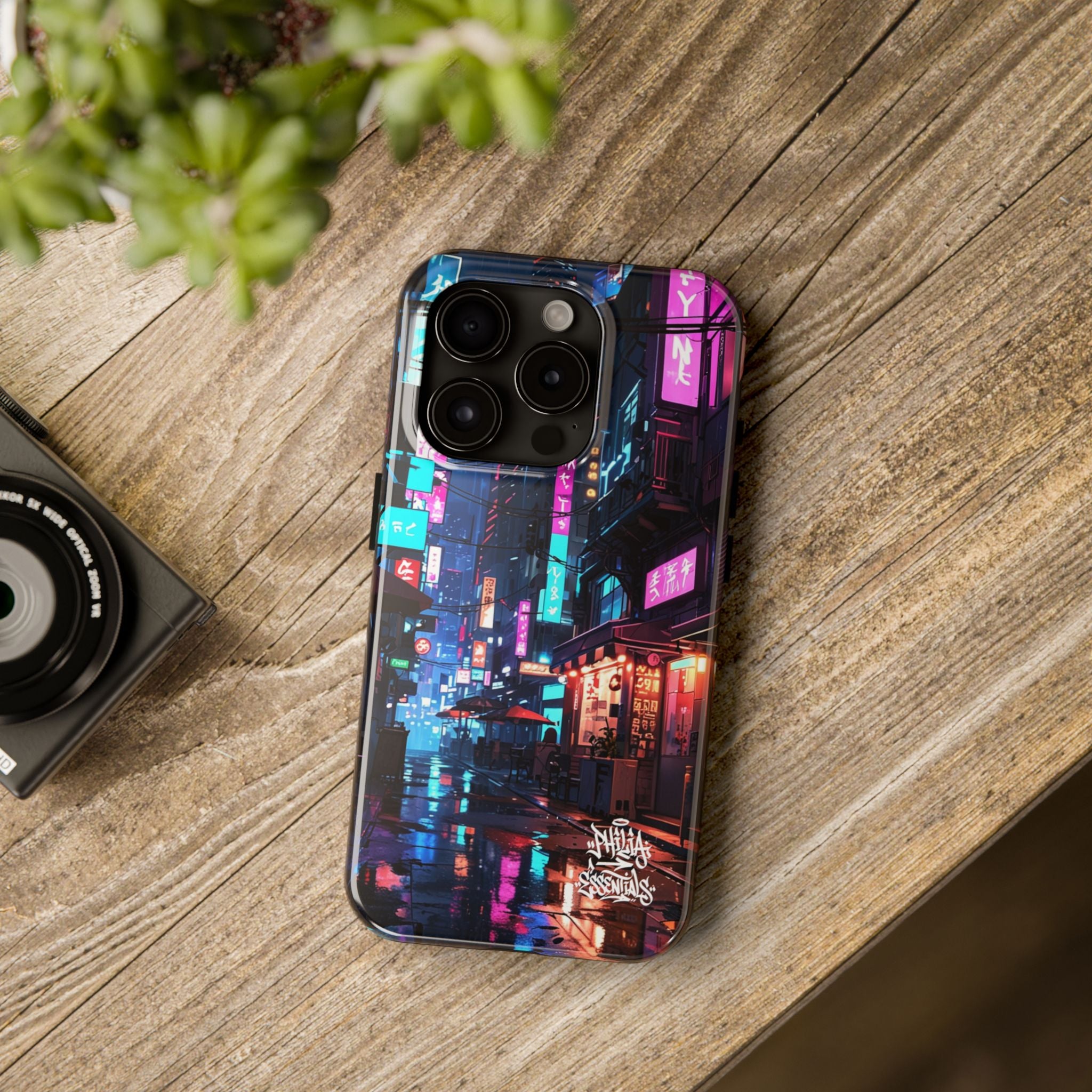 PHILIA — Neon City Alley Phone Case | Cyberpunk Tokyo Night