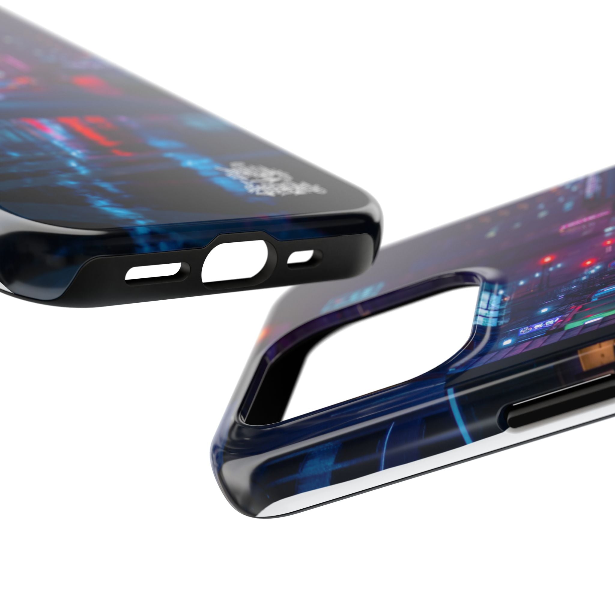 PHILIA — Neon City Rain Phone Case | Cyberpunk EDM Cover