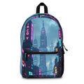 PHILIA — Neon City Skyline Backpack | Cyberpunk EDM Festival Bag
