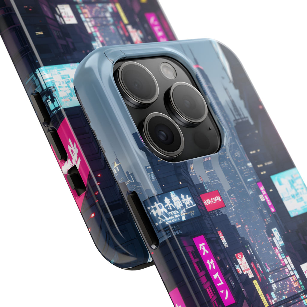 PHILIA — Cyberpunk City Phone Case | Futuristic Night Skyline