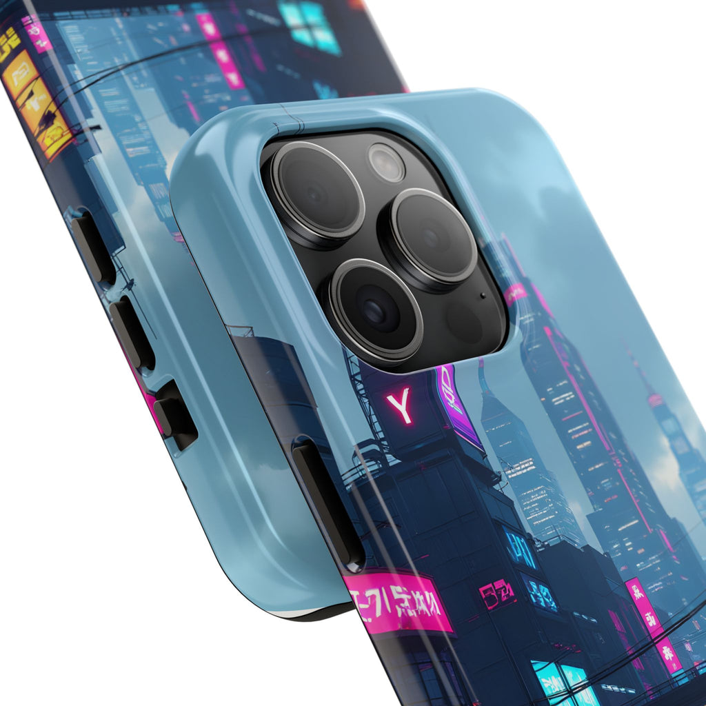 PHILIA — Neon Skyline Phone Case | Futuristic Festival Cover