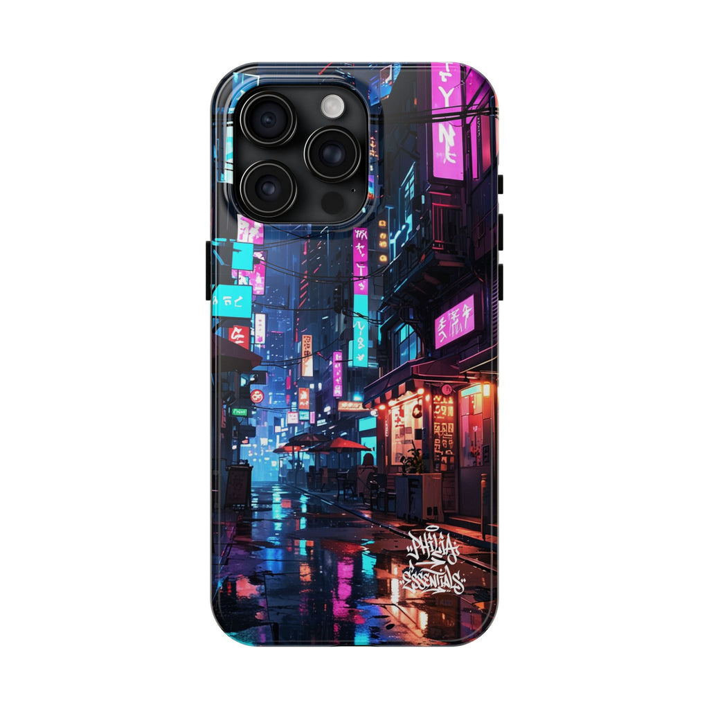 PHILIA — Neon City Alley Phone Case | Cyberpunk Tokyo Night
