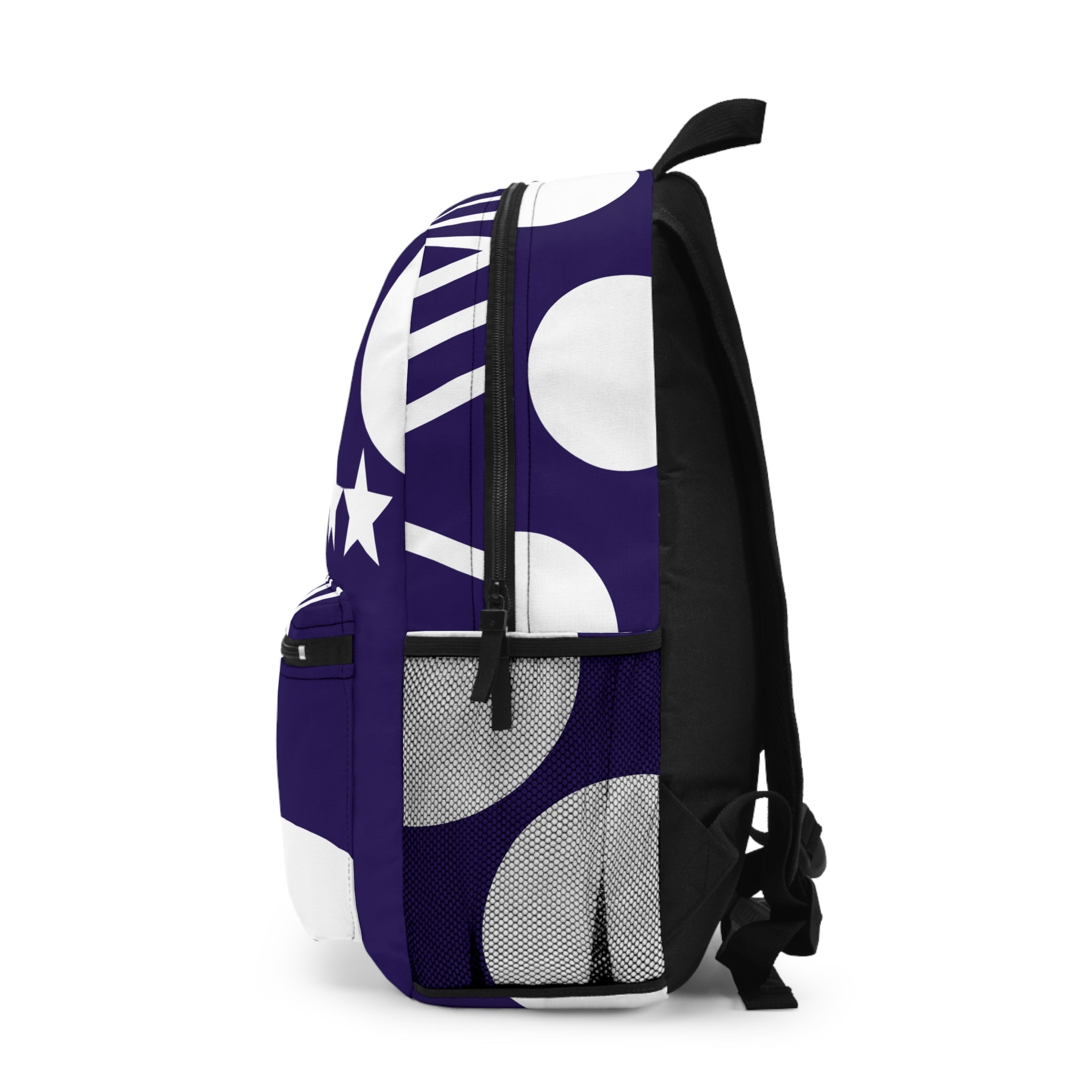 PHILIA — Purple Star Backpack | Bold All-Over Print Festival Bag