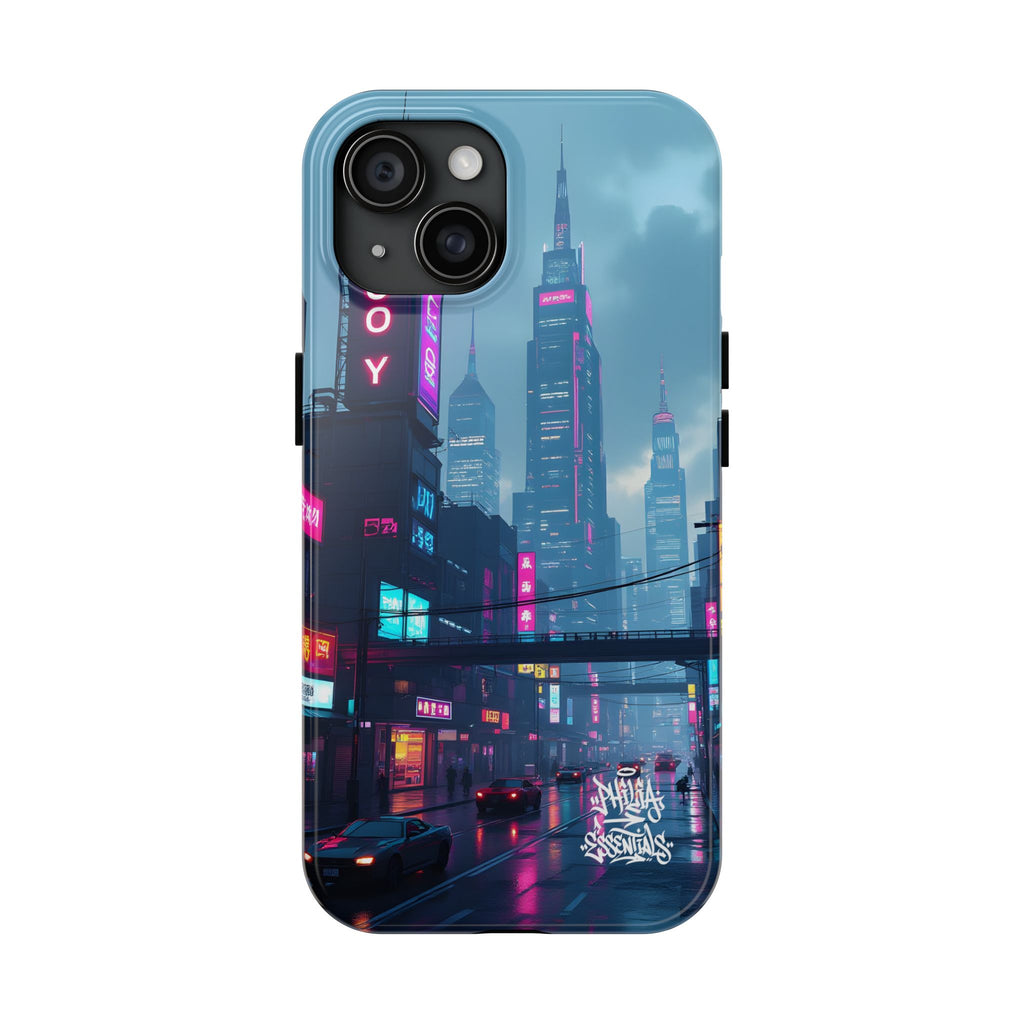 PHILIA — Neon Skyline Phone Case | Futuristic Festival Cover