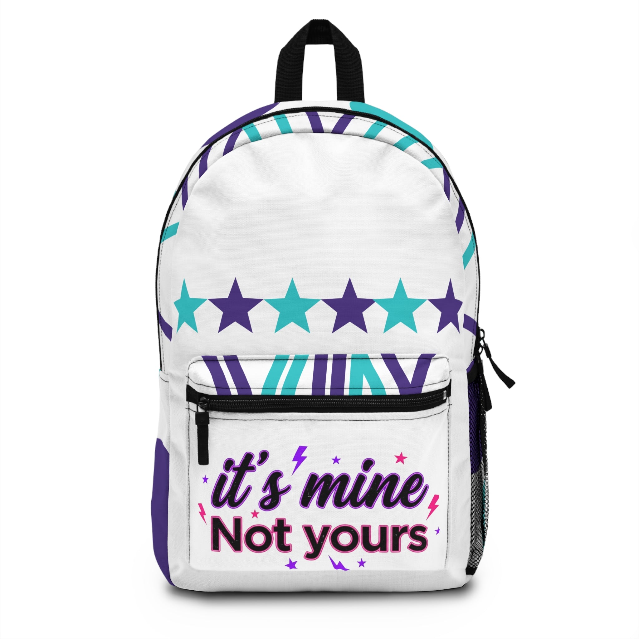PHILIA — Black Star Backpack | Bold All-Over Print Festival Bag