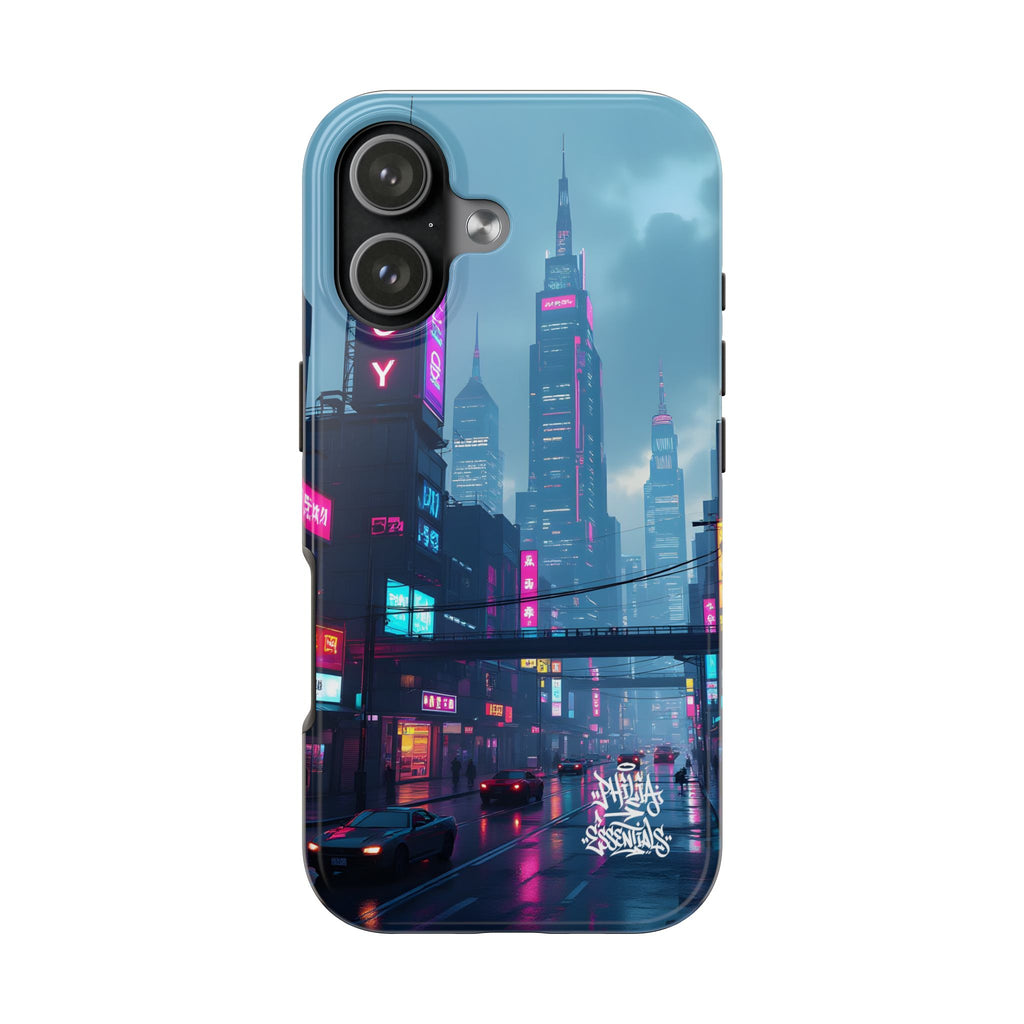 PHILIA — Neon Skyline Phone Case | Futuristic Festival Cover