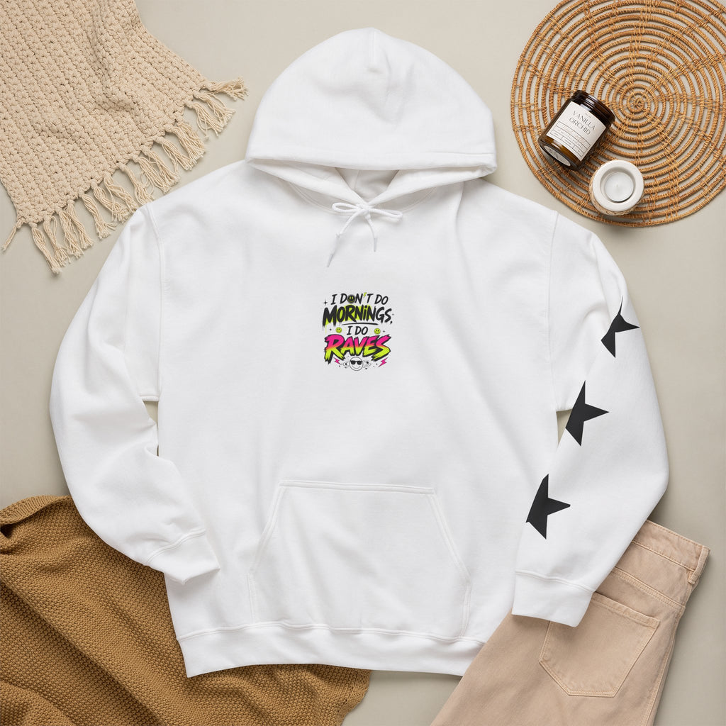 PHILIA — After Rave Hoodie | I Don't Do Mornings Retro Graphic