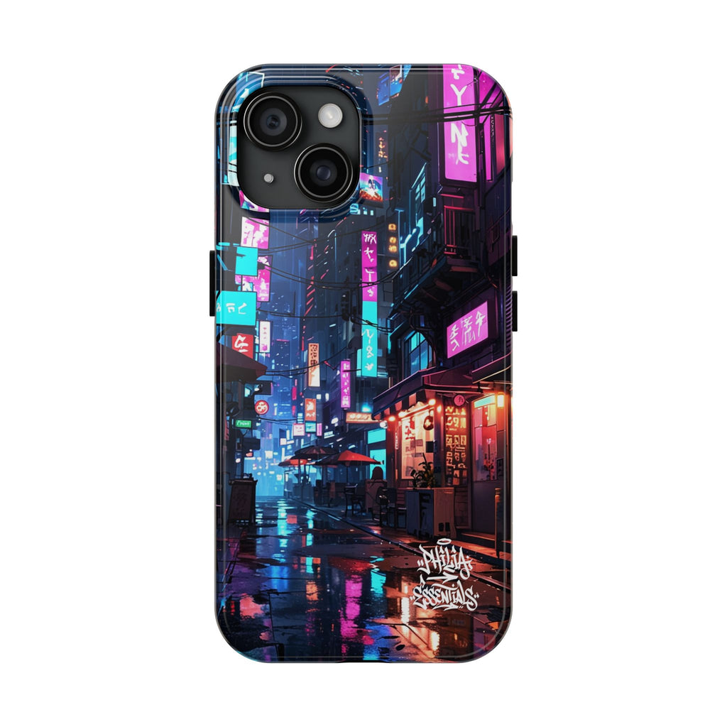 PHILIA — Neon City Alley Phone Case | Cyberpunk Tokyo Night