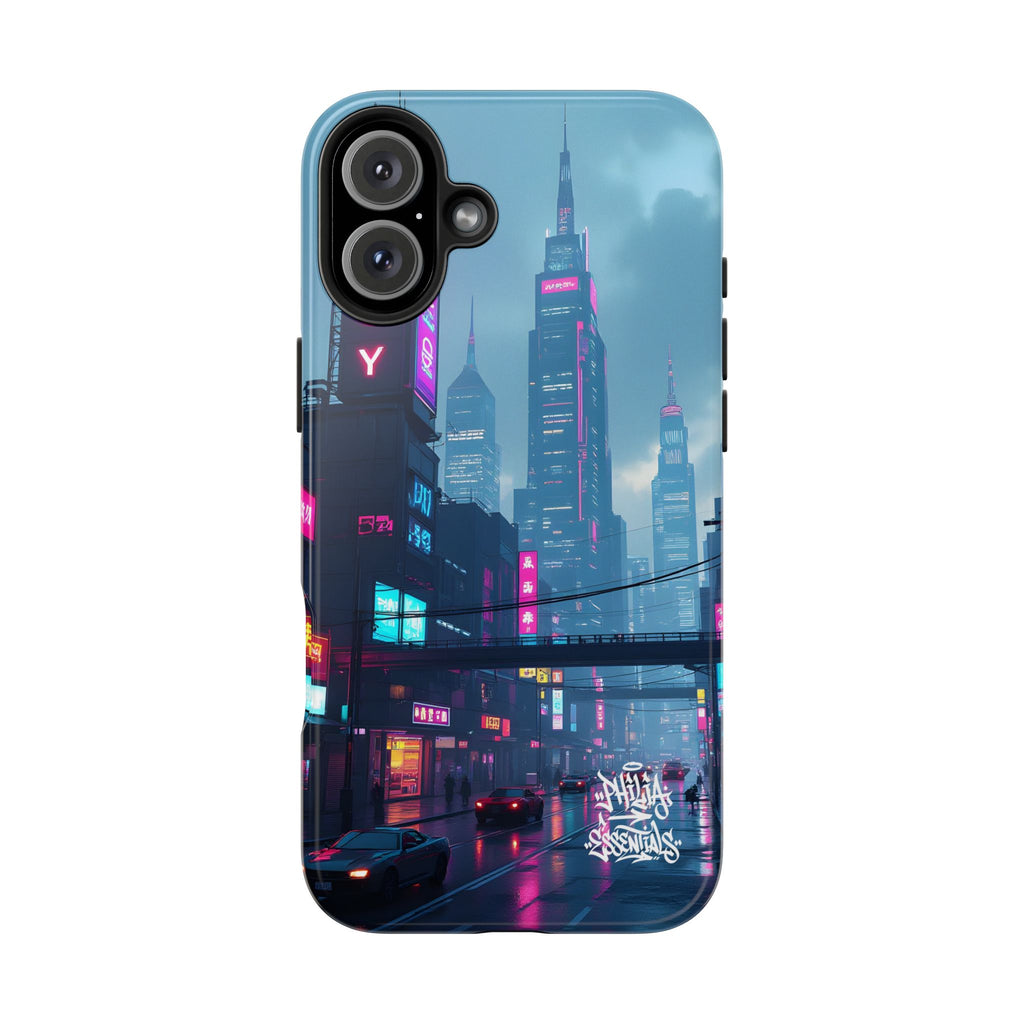 PHILIA — Neon Skyline Phone Case | Futuristic Festival Cover