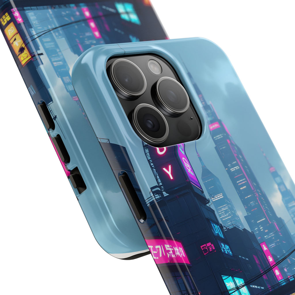 PHILIA — Neon Skyline Phone Case | Futuristic Festival Cover