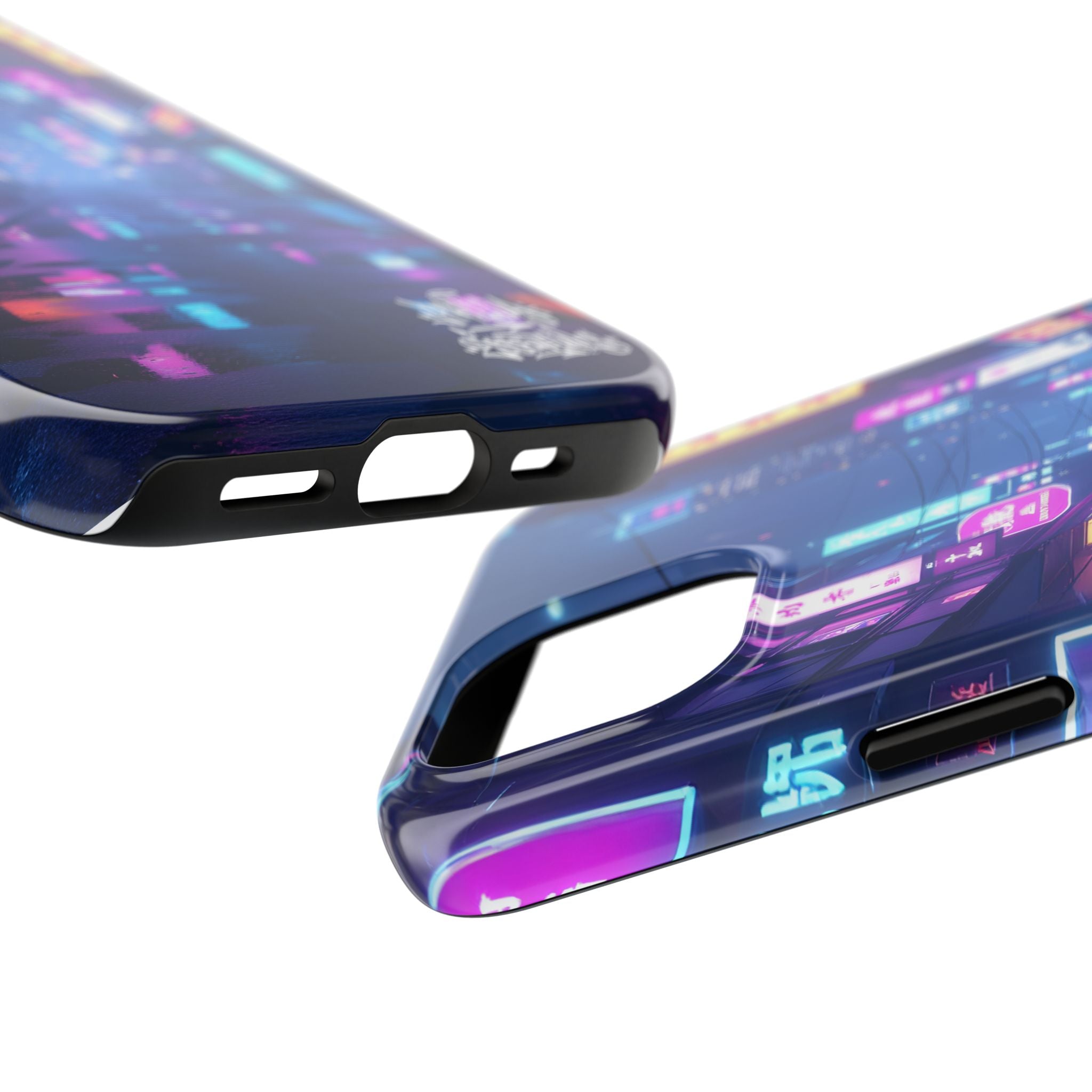 PHILIA — Neon City Street Phone Case | Cyberpunk Nightscape