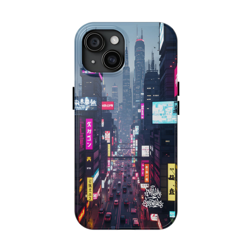 PHILIA — Cyberpunk City Phone Case | Futuristic Night Skyline