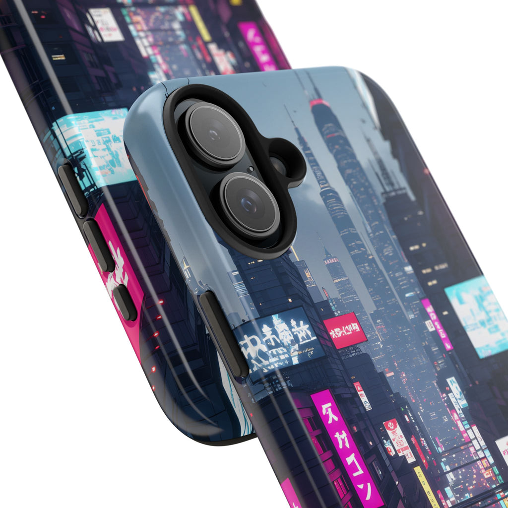 PHILIA — Cyberpunk City Phone Case | Futuristic Night Skyline