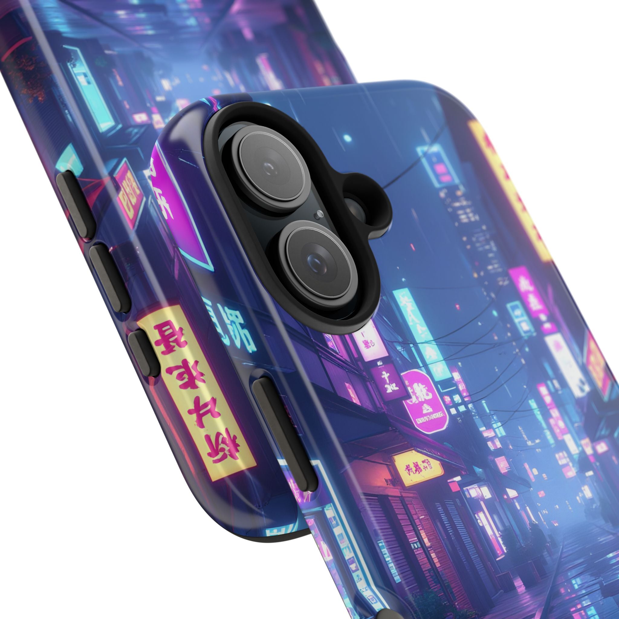 PHILIA — Neon City Street Phone Case | Cyberpunk Nightscape