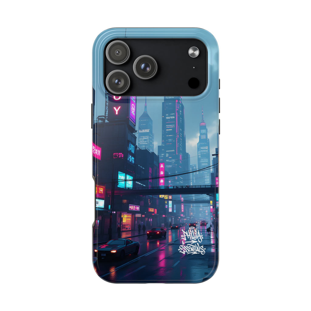 PHILIA — Neon Skyline Phone Case | Futuristic Festival Cover