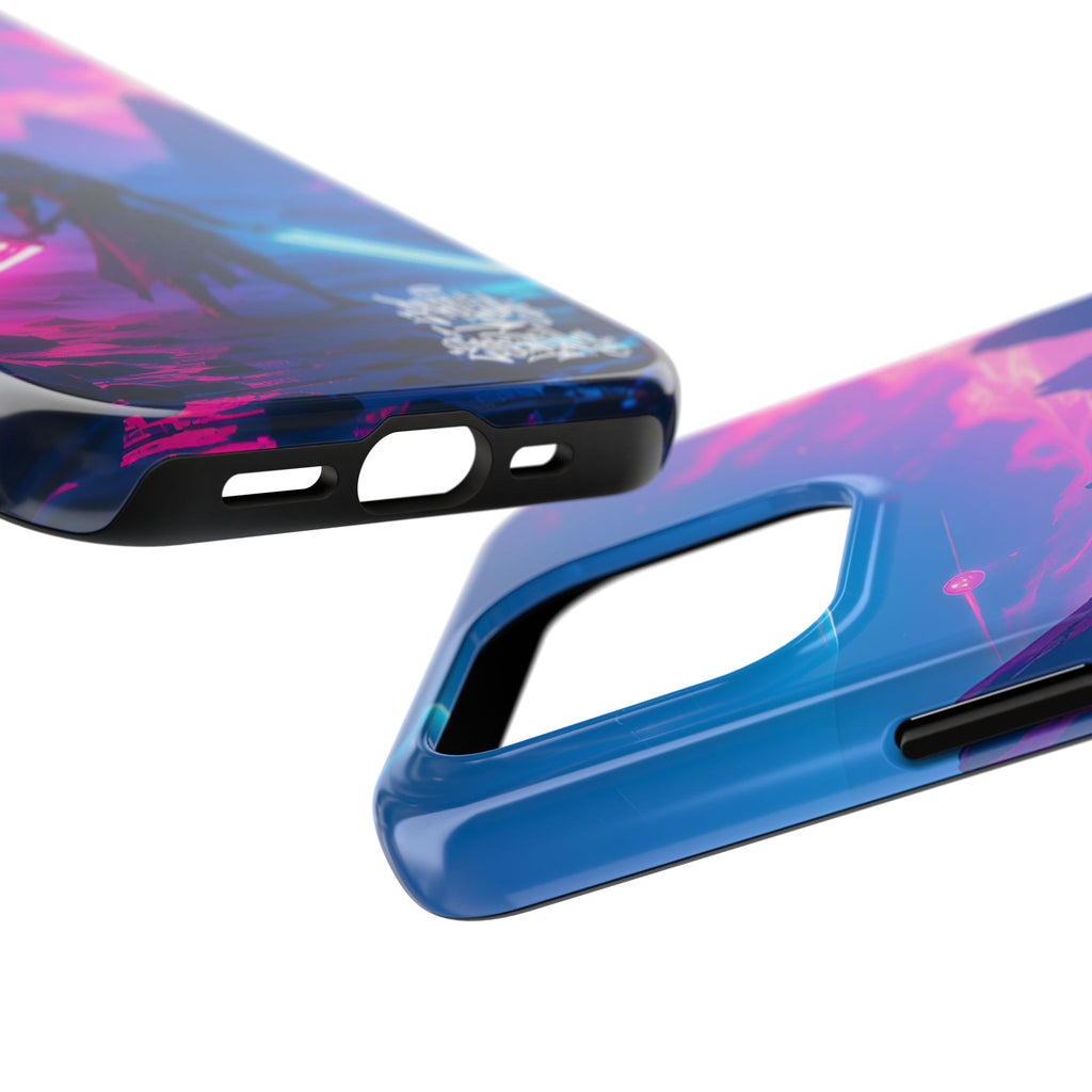 PHILIA — Neon Duelist Phone Case | Sci-Fi Rave Landscape