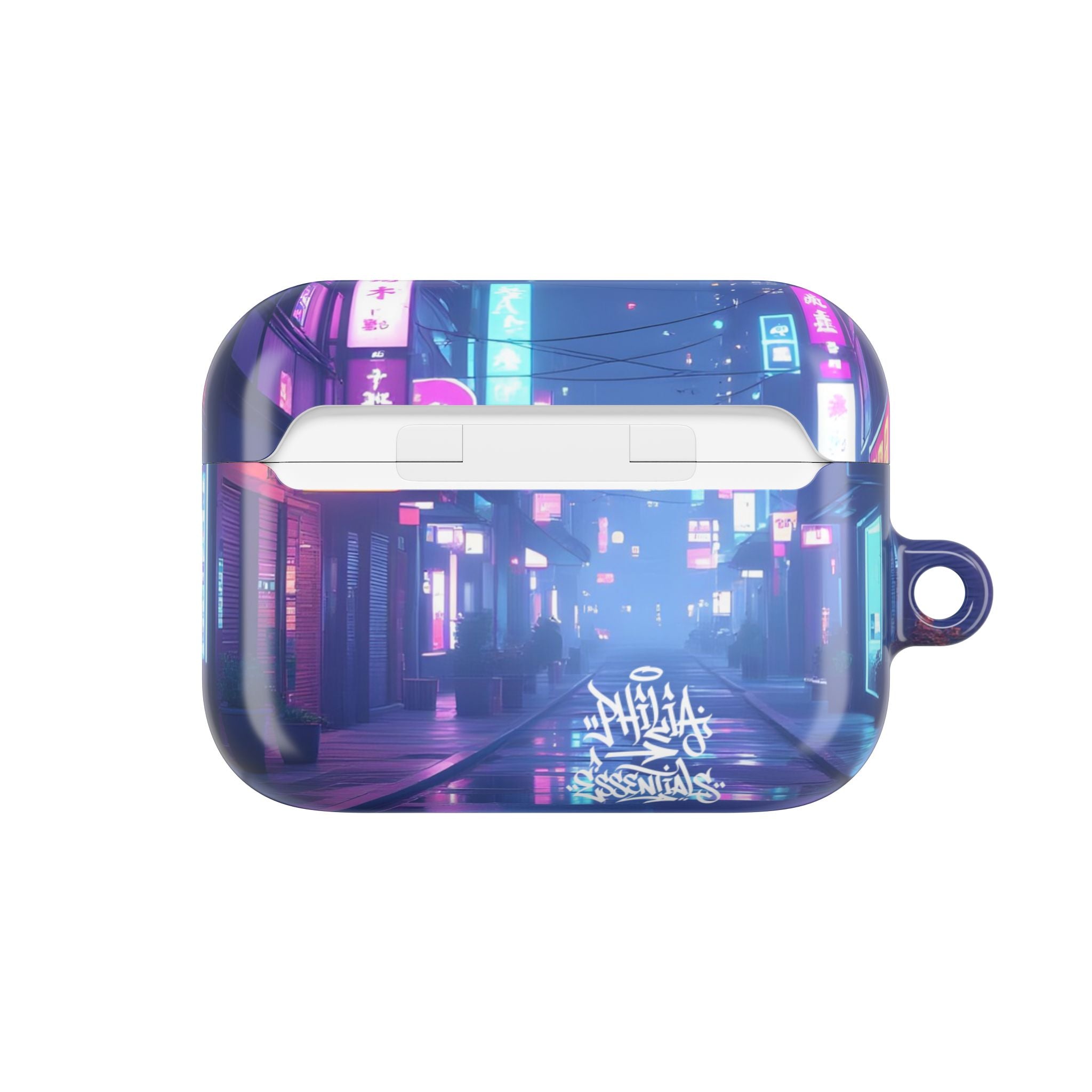 Cyberpunk Neon City Nightscape AirPod Case