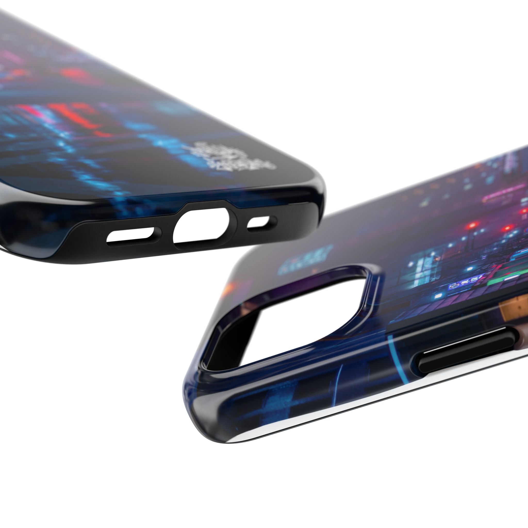 PHILIA — Neon City Rain Phone Case | Cyberpunk EDM Cover