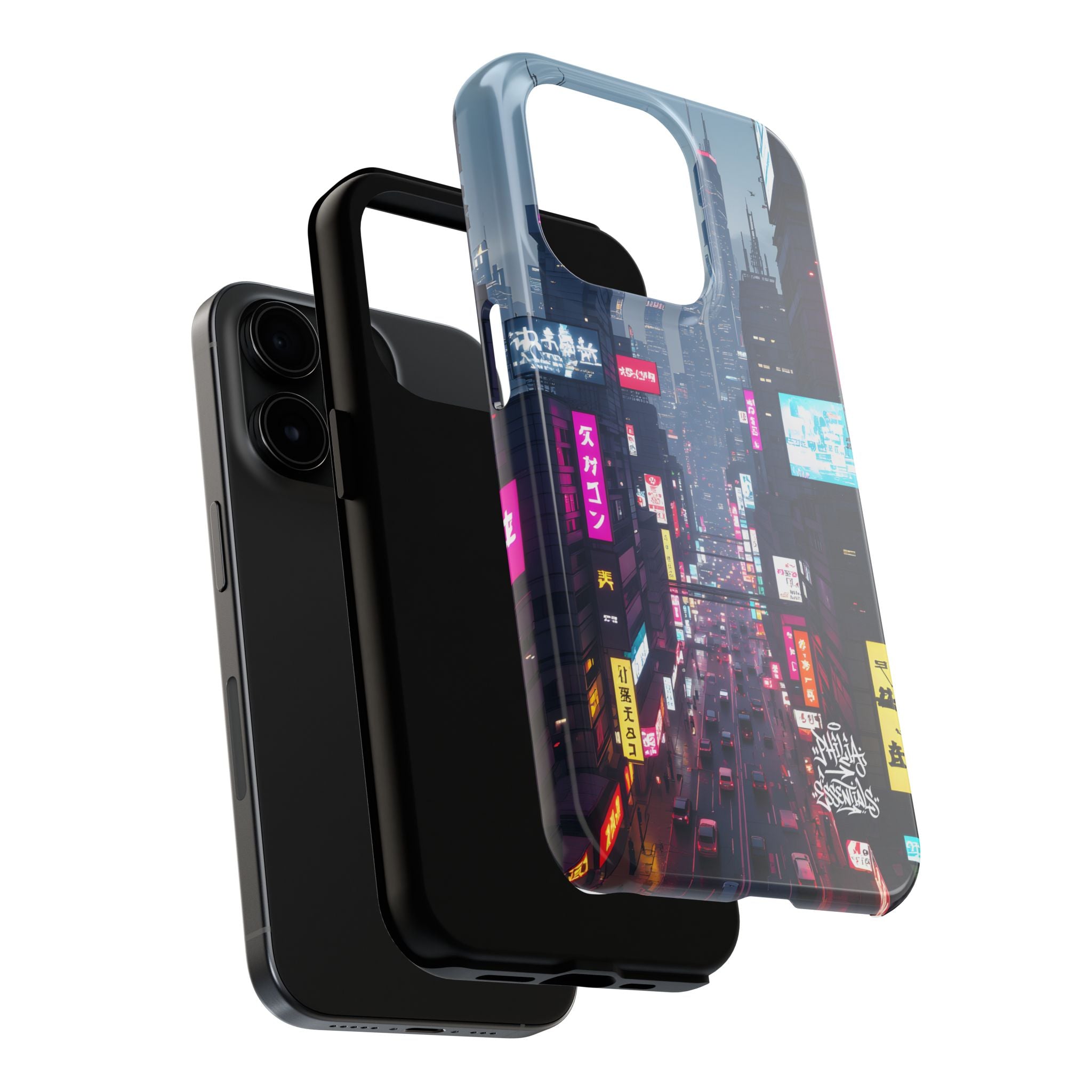 PHILIA — Cyberpunk City Phone Case | Futuristic Night Skyline