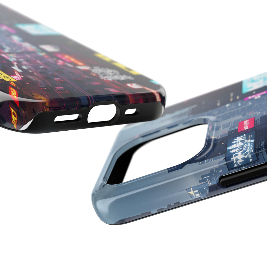 PHILIA — Cyberpunk City Phone Case | Futuristic Night Skyline