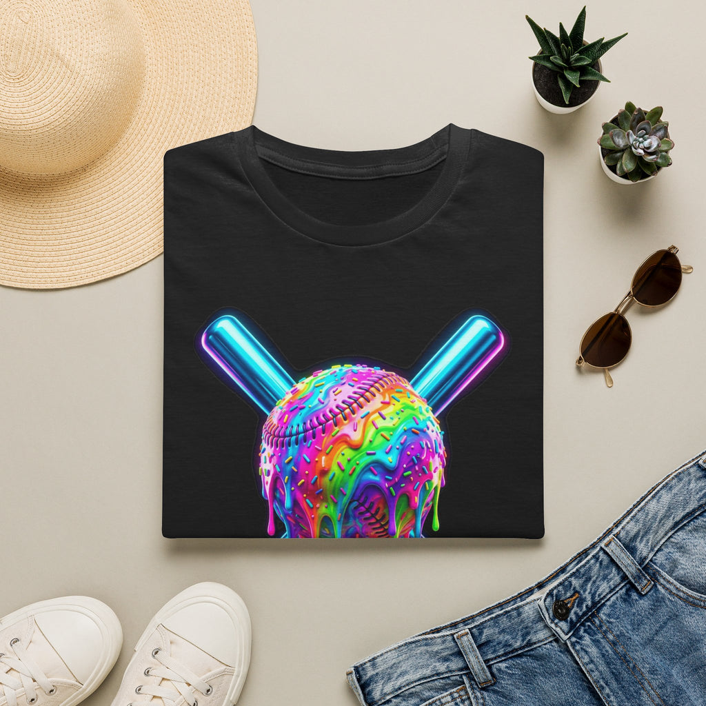 PHILIA — Neon Drip Baseball Tee | Vaporwave Rave Festival