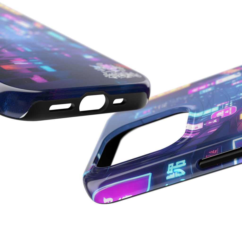 PHILIA — Neon City Street Phone Case | Cyberpunk Nightscape