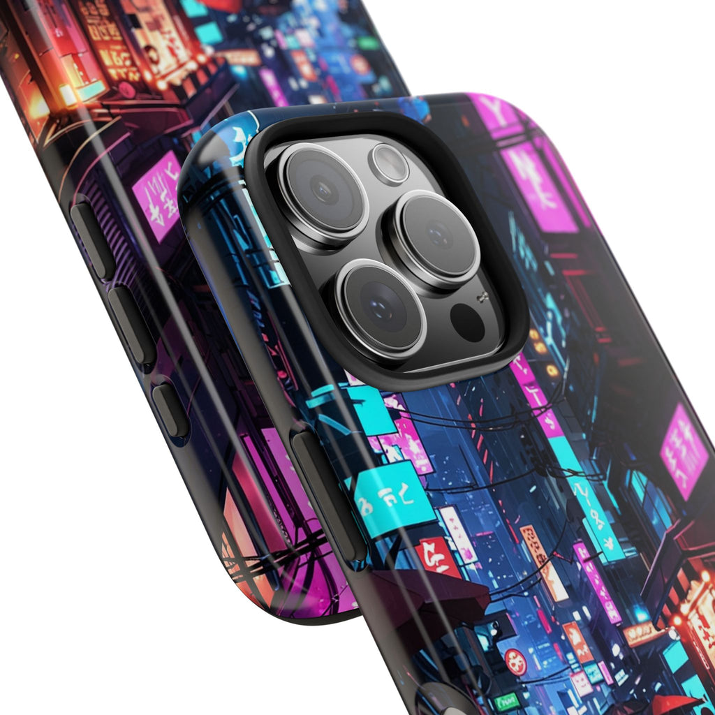 PHILIA — Neon City Alley Phone Case | Cyberpunk Tokyo Night
