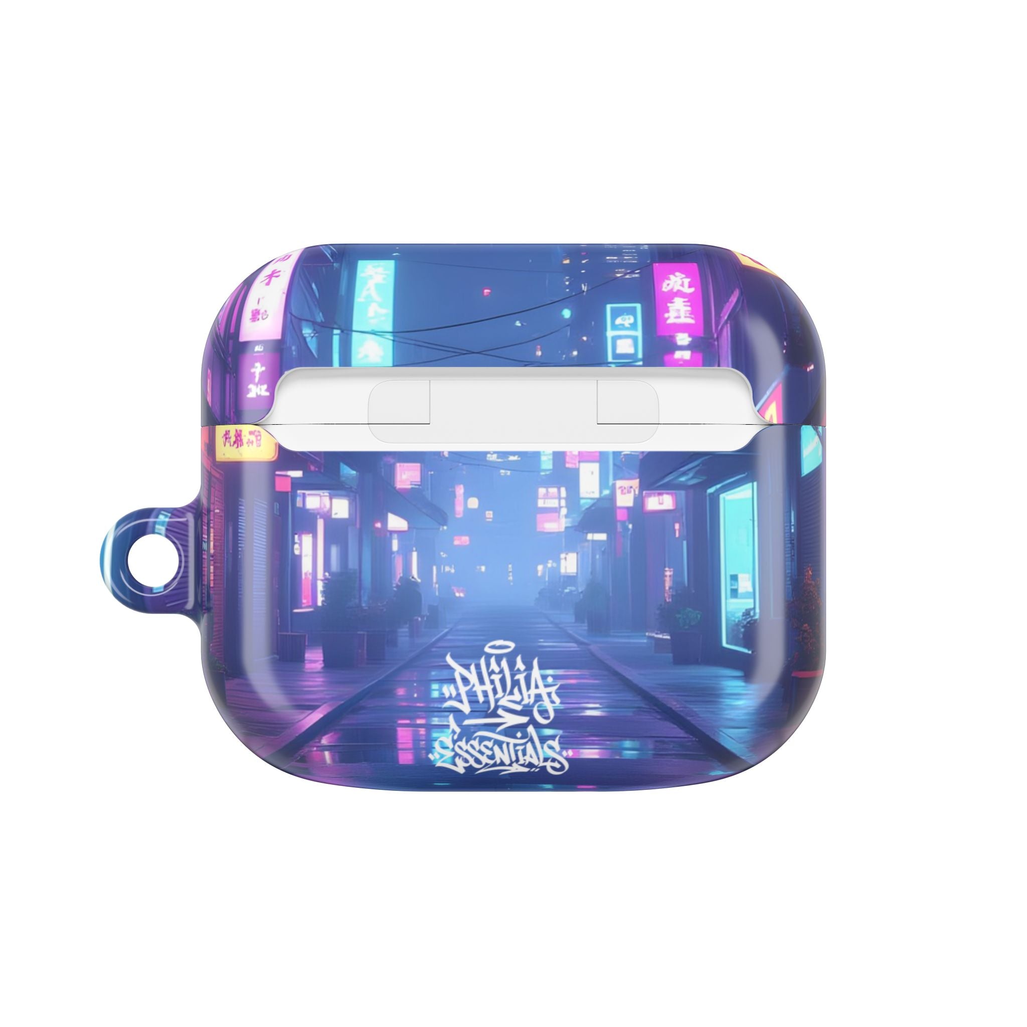 Cyberpunk Neon City Nightscape AirPod Case