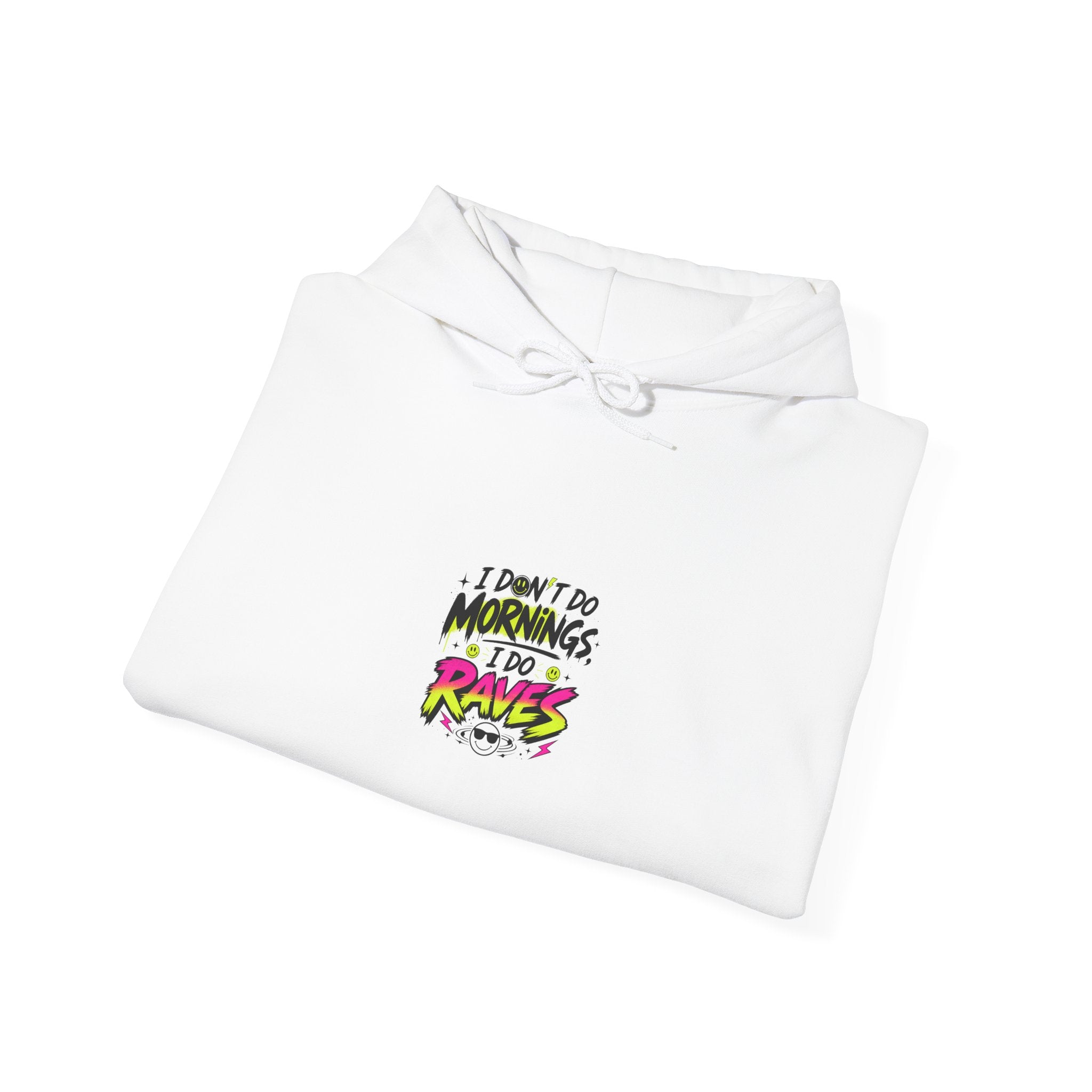 PHILIA — After Rave Hoodie | I Don't Do Mornings Retro Graphic