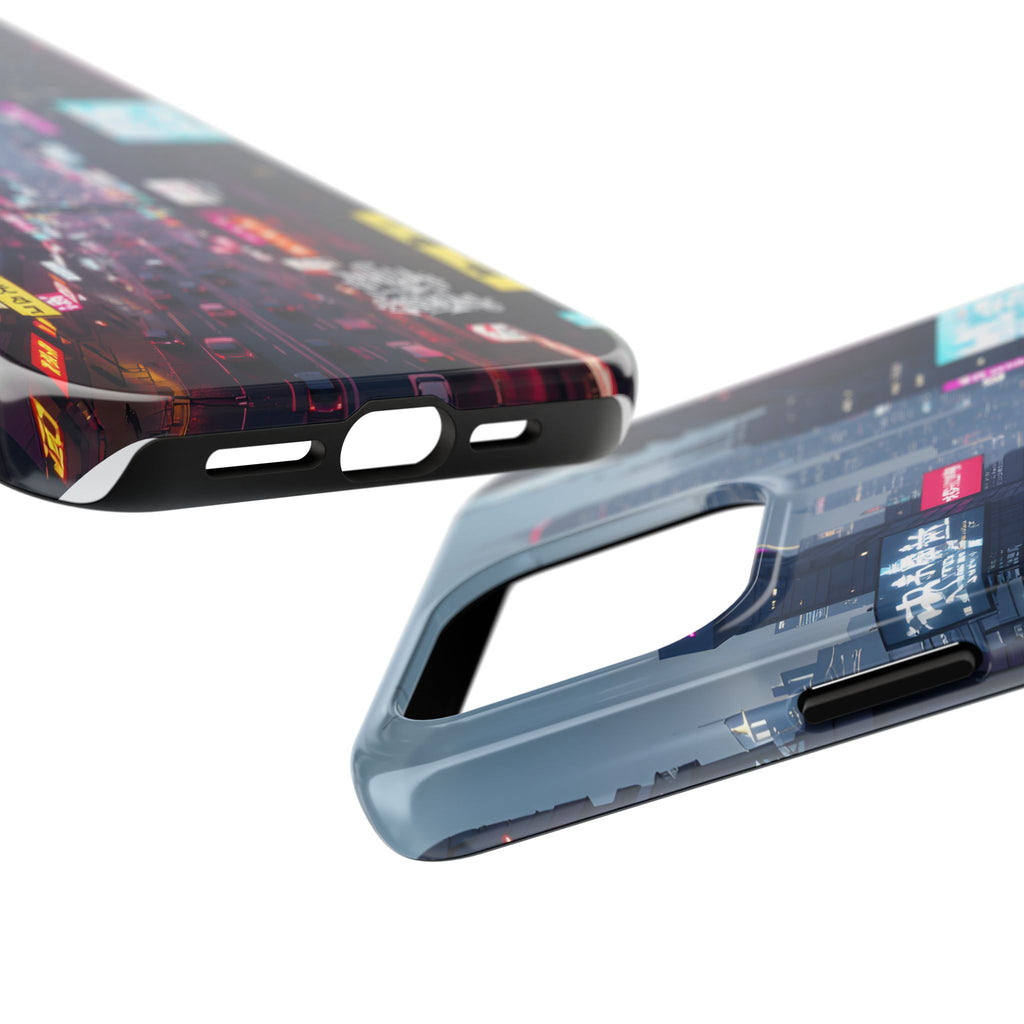 PHILIA — Cyberpunk City Phone Case | Futuristic Night Skyline