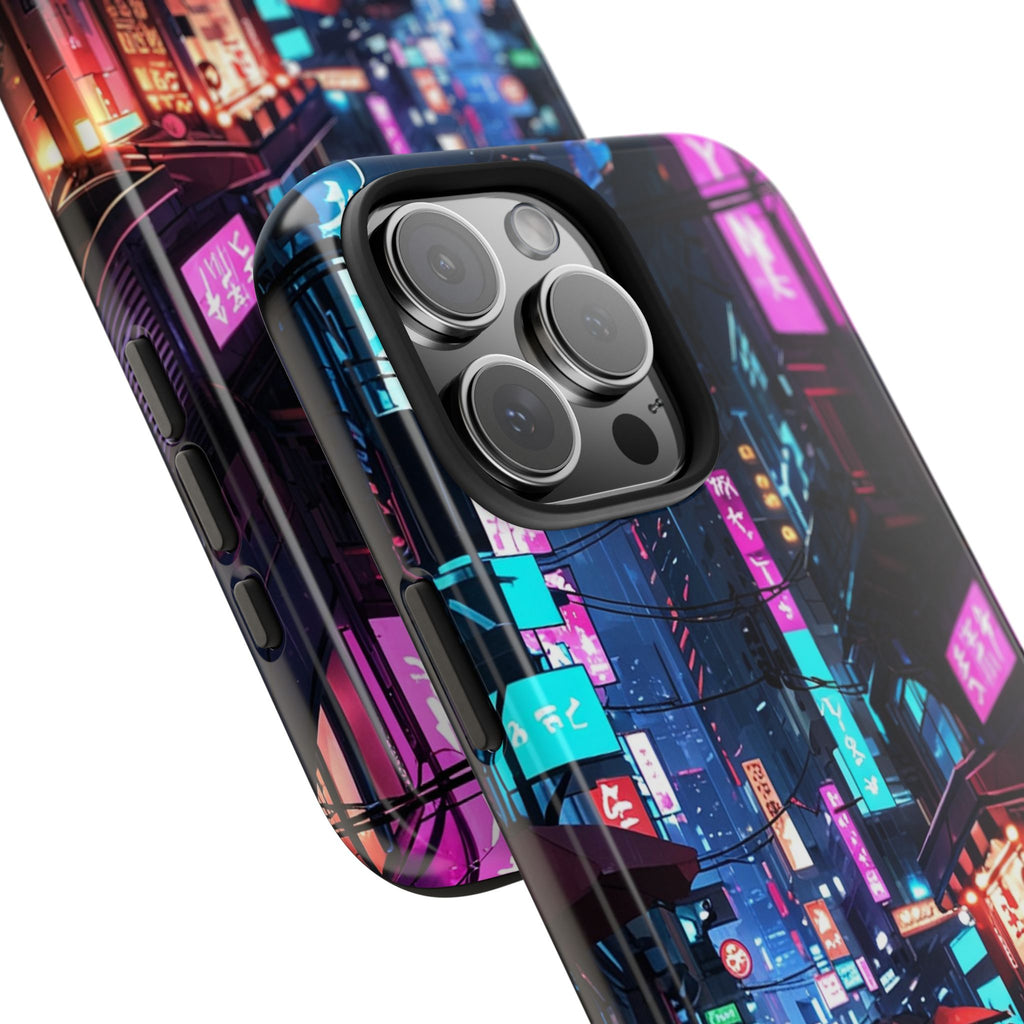 PHILIA — Neon City Alley Phone Case | Cyberpunk Tokyo Night