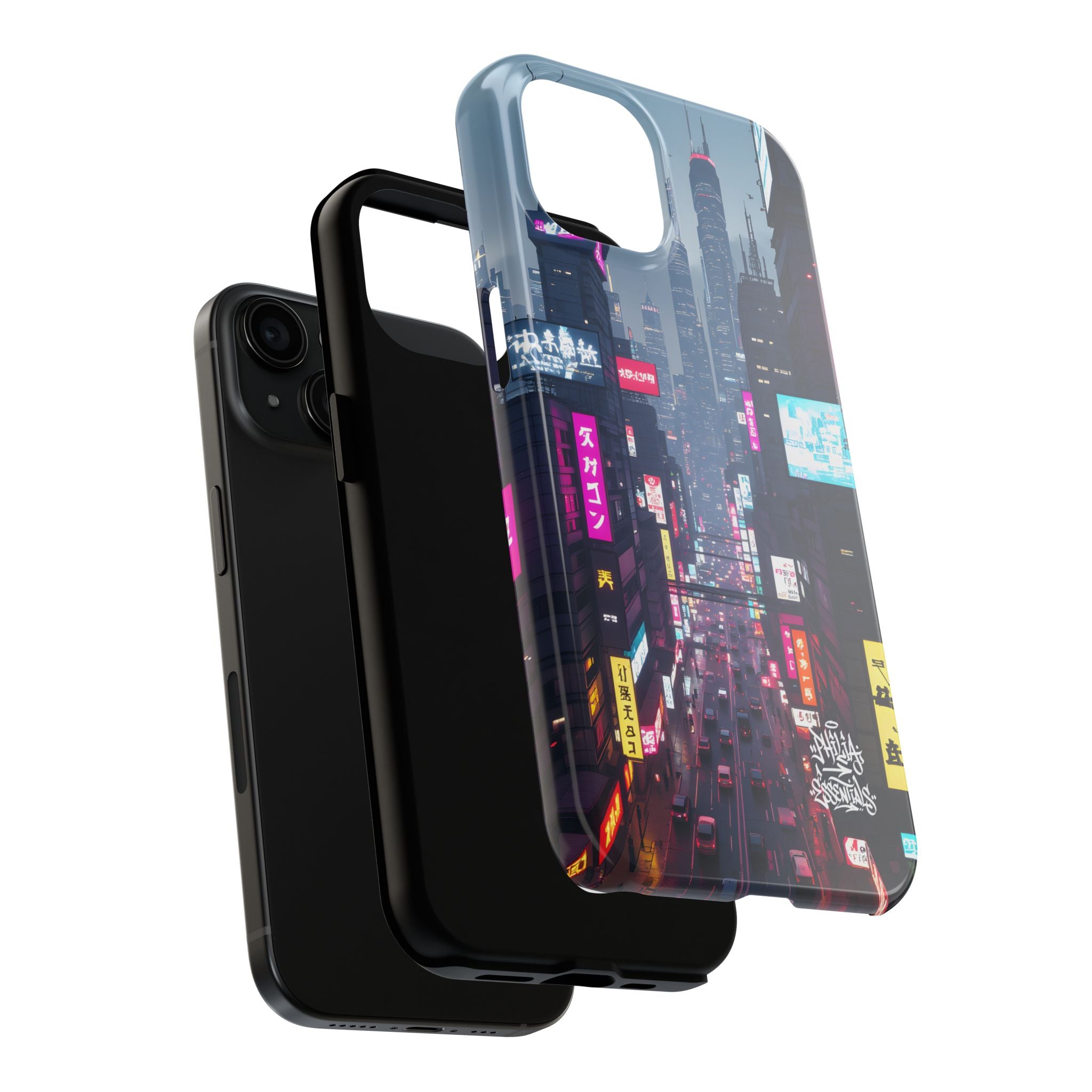PHILIA — Cyberpunk City Phone Case | Futuristic Night Skyline