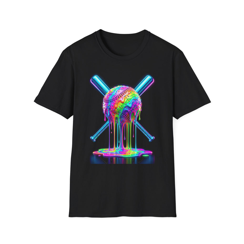 PHILIA — Neon Drip Baseball Tee | Vaporwave Rave Festival