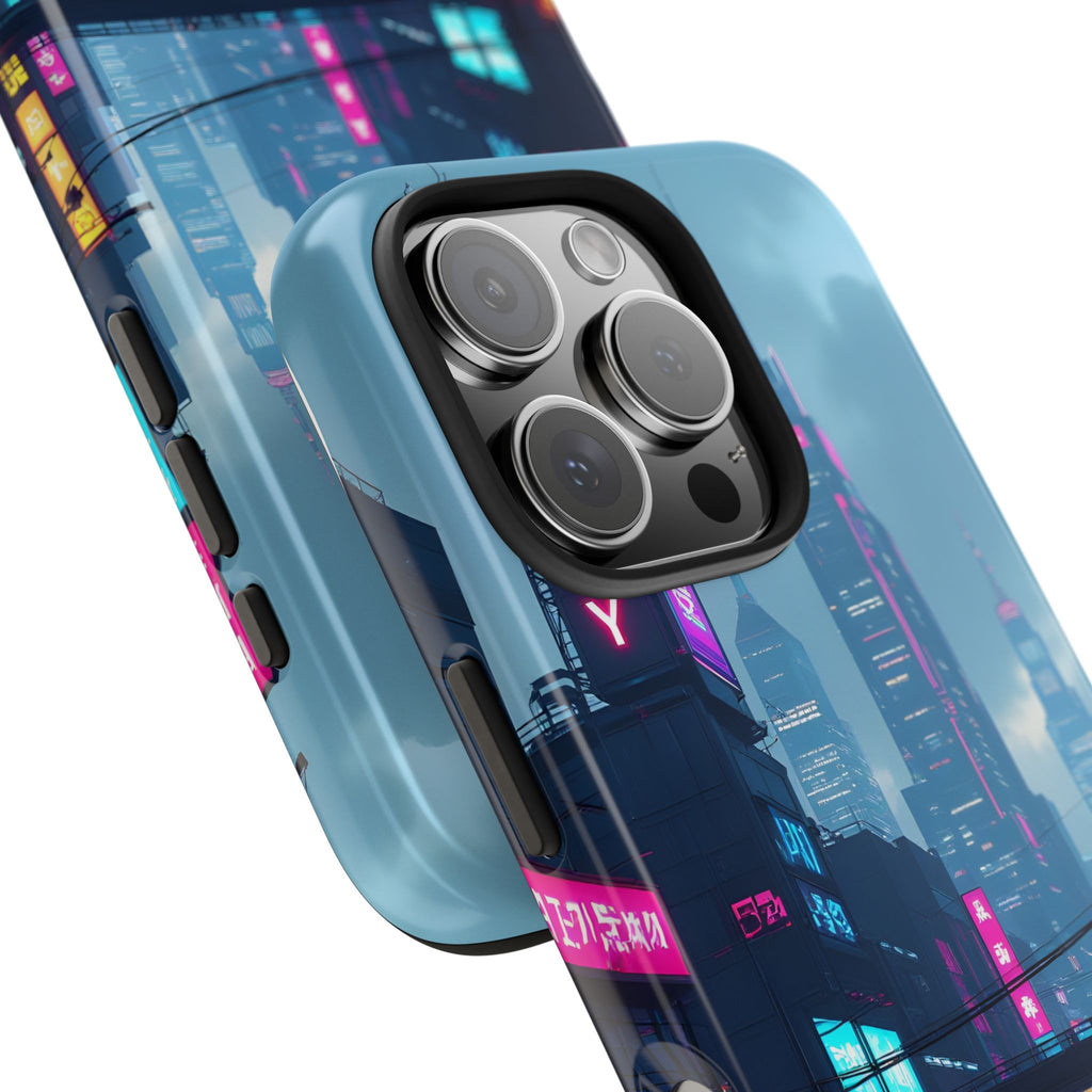 PHILIA — Neon Skyline Phone Case | Futuristic Festival Cover