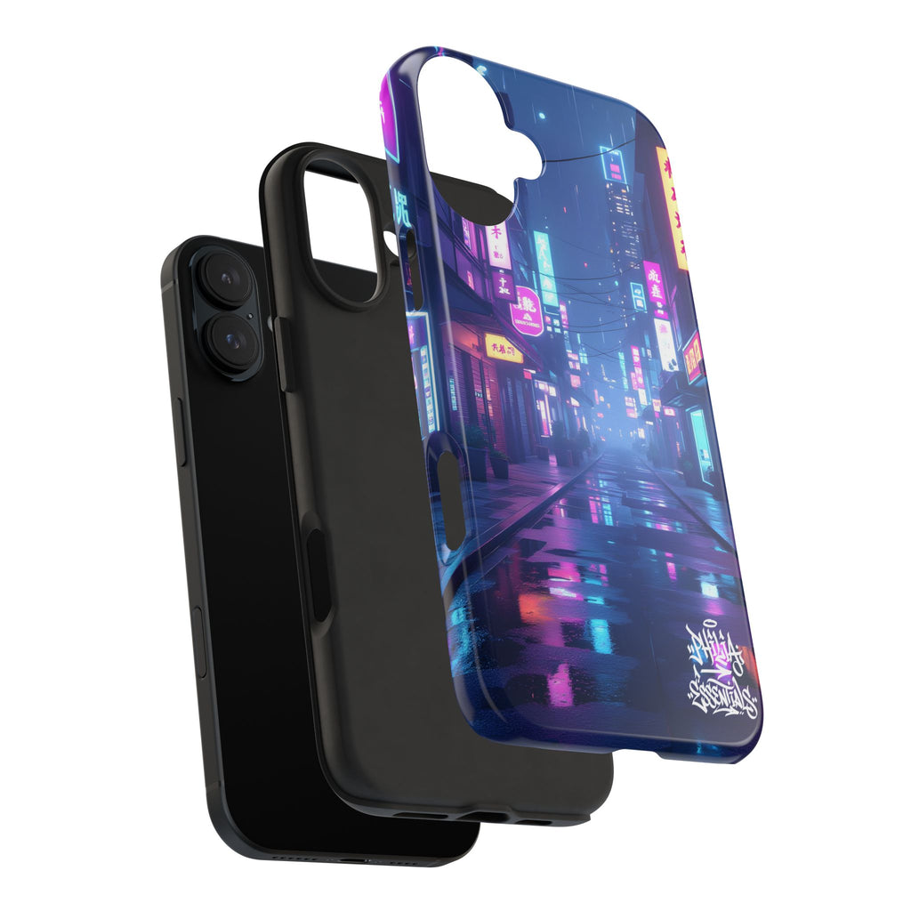 PHILIA — Neon City Street Phone Case | Cyberpunk Nightscape
