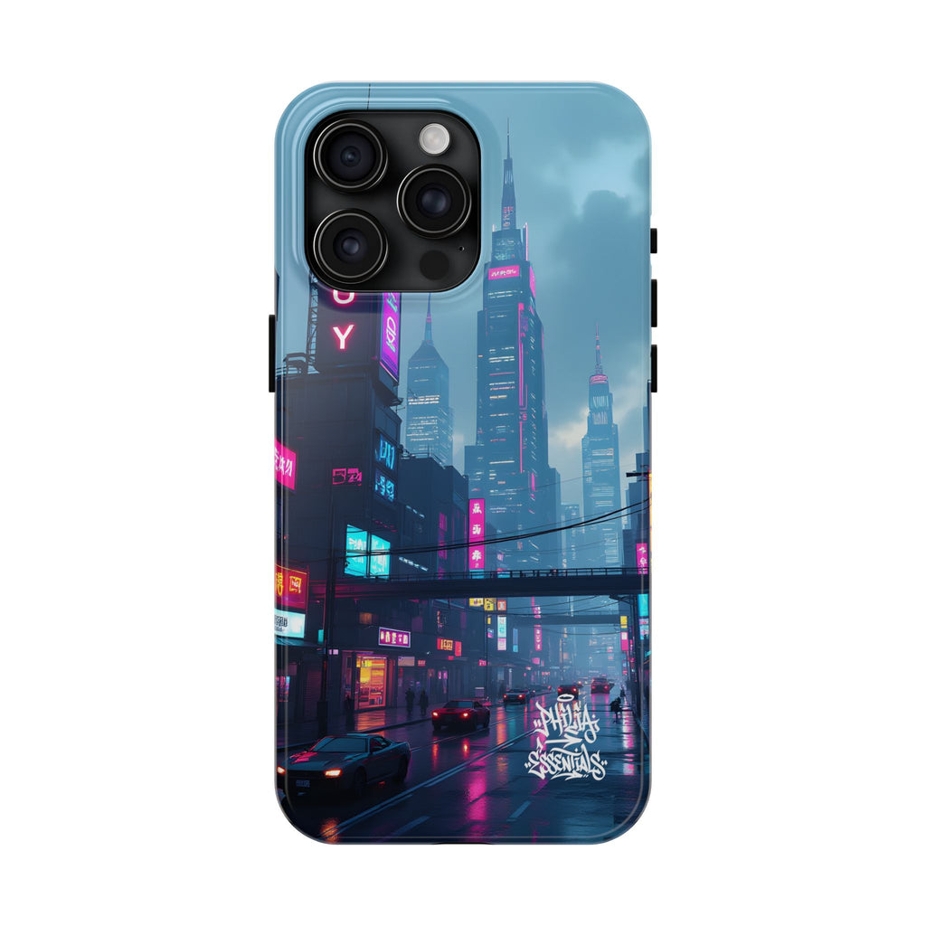 PHILIA — Neon Skyline Phone Case | Futuristic Festival Cover