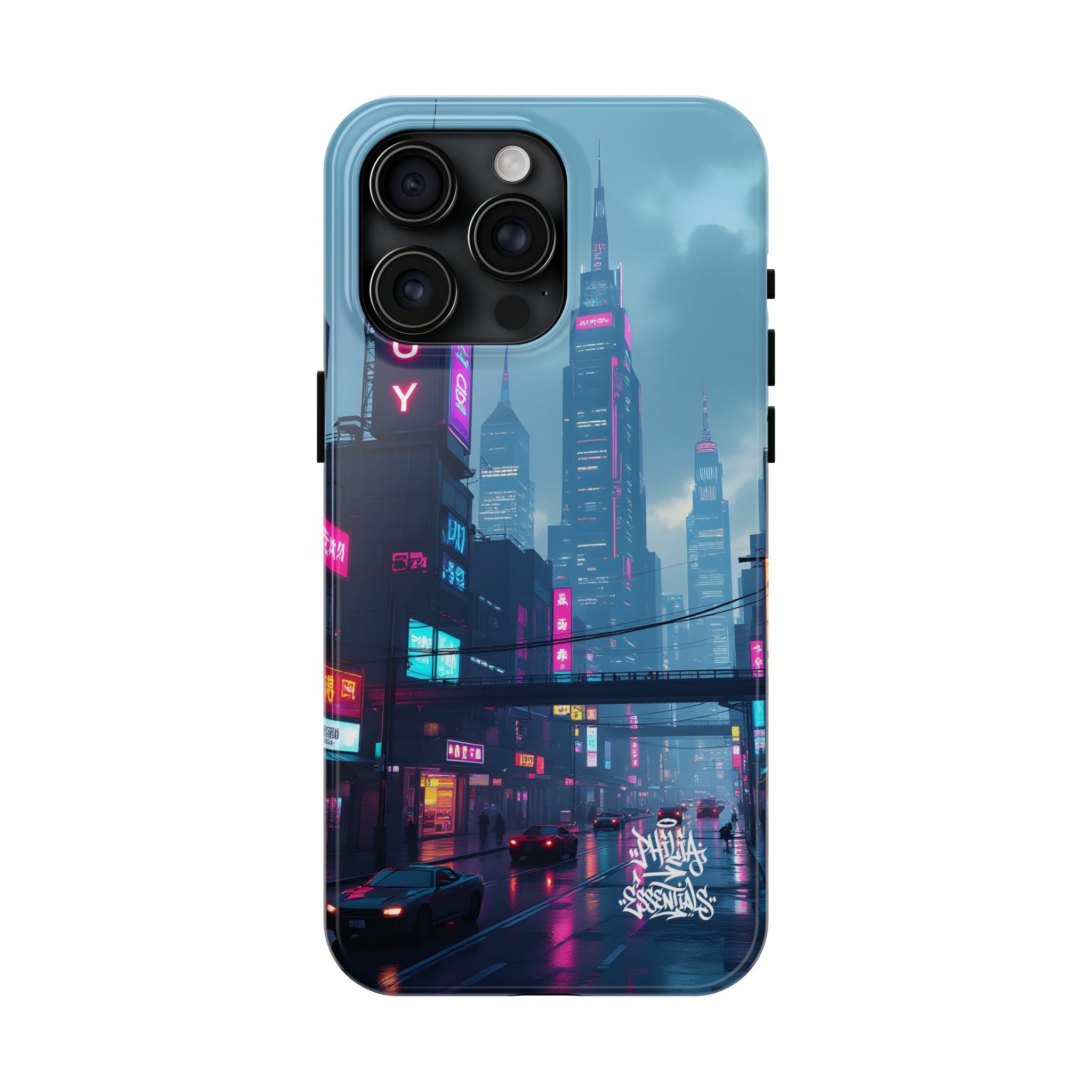 PHILIA — Neon Skyline Phone Case | Futuristic Festival Cover